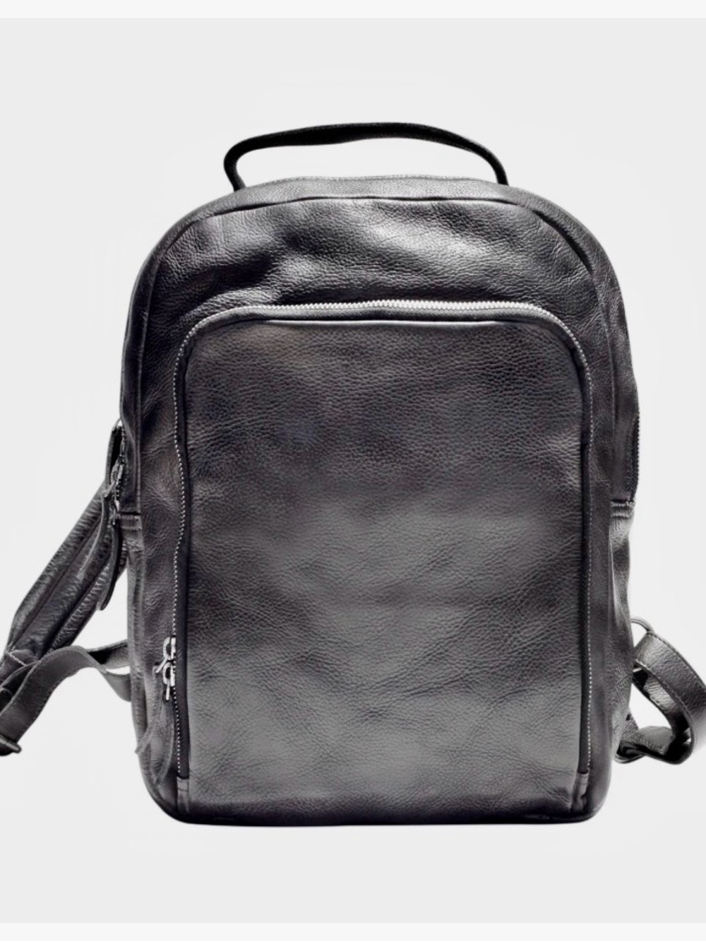 New Latico Grey/Brown Leather Backpack